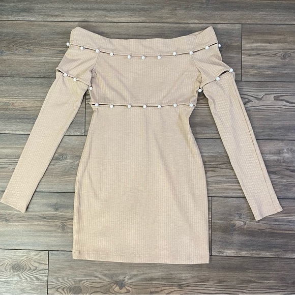 H:Ours Delhia Mini Dress In Camel - Picture 5 of 13